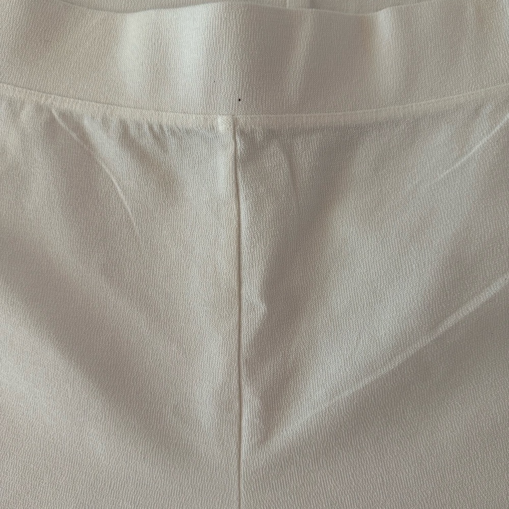 Eileen Fisher white ankle washable crepe pants